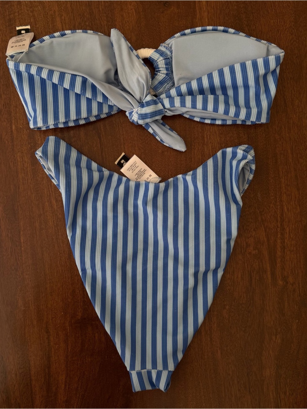 Dippin Daisys Blue & White Striped Bikini - Picture 4 of 5